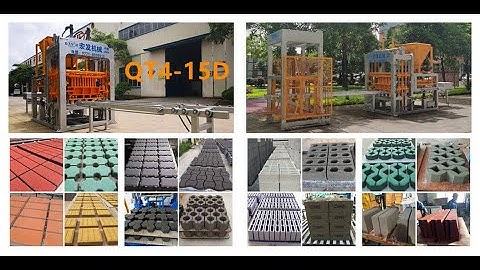 QT4-15D Automatic Concrete Block Making Machine with Siemens Motor and PLC Control System