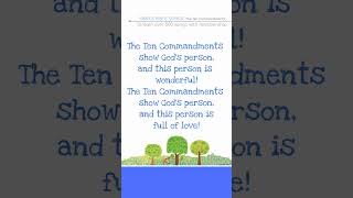The Ten Commandments Show God’s Person - Children's Christian Songs, TheBibleTellsMeSo.com