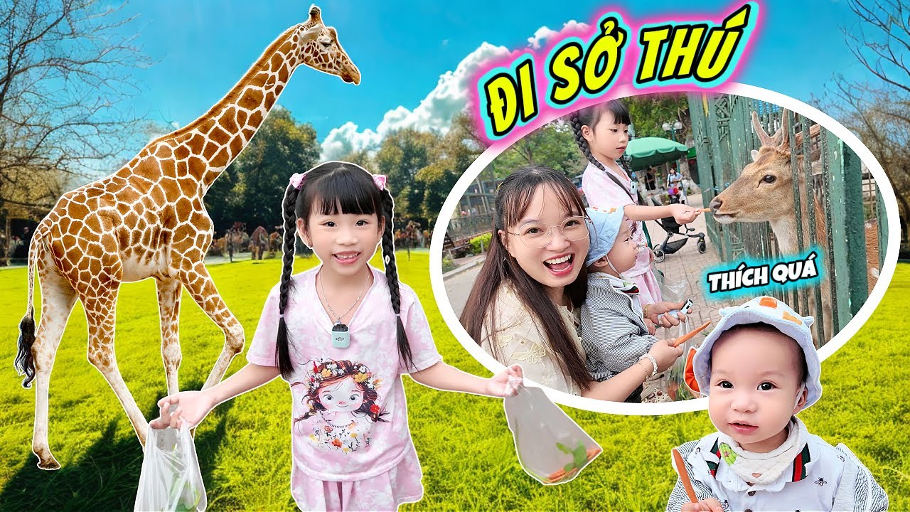 Gia Đình MiMi Đi Sở Thú - Lần Đầu MiLo Được Đi Sở Thú Khám Phá Các Loài Động Vật Sẽ Thế Nào?