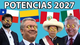 TOP PAÍSES MÁS RICOS DE AMÉRICA LATINA PARA 2027