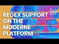 Regex support on the Moderne Platform