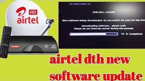Airtel DTH new software update || Airtel set top box  new software update