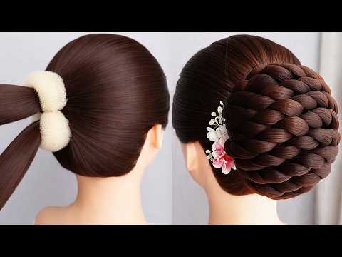 Perfect Hairstyle✨Absolutely Stunning Bridal Hairstyle For Perfect Wedding Look | Messy Bun