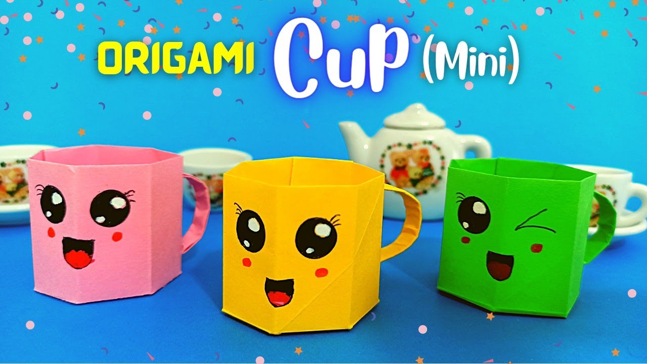 Diy Mini Paper Cup Paper Crafts For School Paper Craft Easy