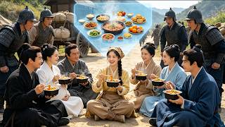 Family executed, she uses spatial power to beat bandits & reverse fate on exile!#movie #drama