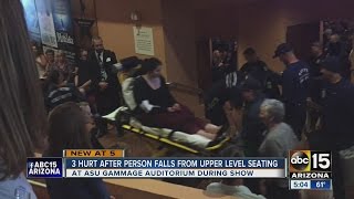 3 hurt after person falls from balcony at ASU Gammage Auditorium