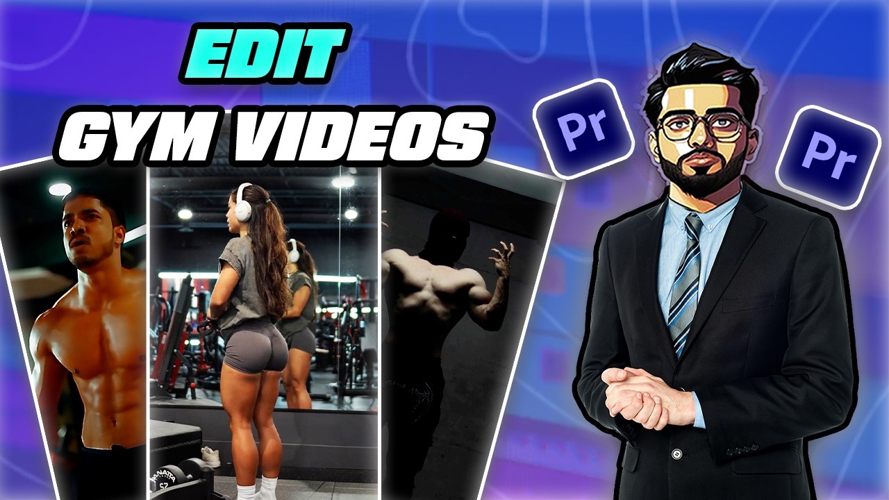 How to EDIT Viral Gym Shorts FAST In Premiere Pro | In Less than 2 minutes