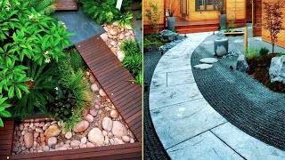 Landscape Design, Beautiful Garden Path Made of Concrete and Wood, (44+) Best Ideas by RunmanReCords Design 2,039 views 4 months ago 5 minutes, 9 seconds