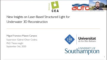 Webminar CEA : New Insights on Laser-Based structured light for underwater 3D reconstruction