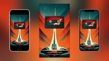 Dark Art Cassette with Background & Rising Color Palette Particles | Spotify Canvas Video Demo