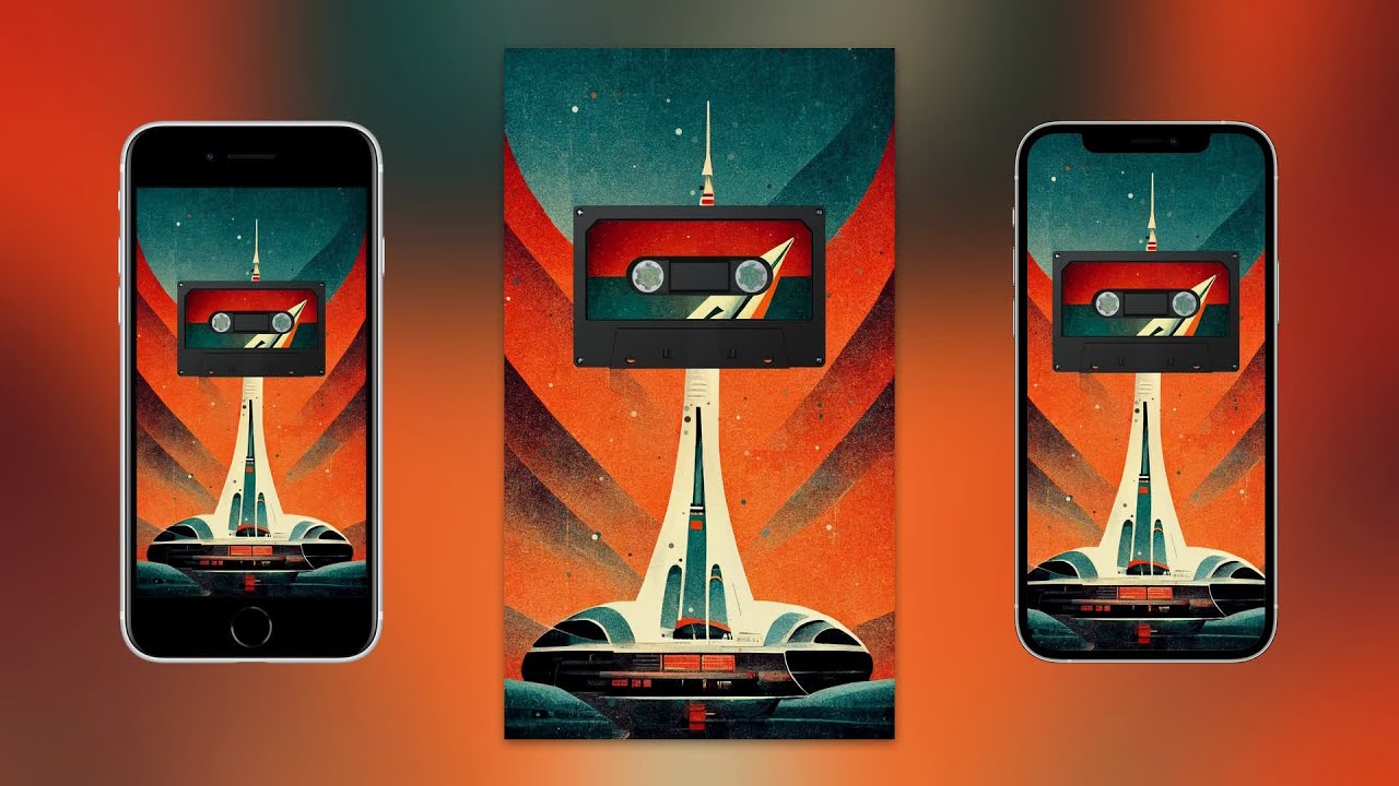 Dark Art Cassette with Background & Rising Color Palette Particles | Spotify Canvas Video Demo