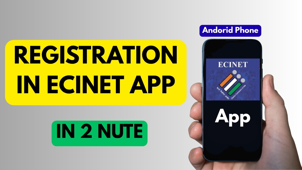 How To Registration In ECINET App In Android Phone - YouTube
