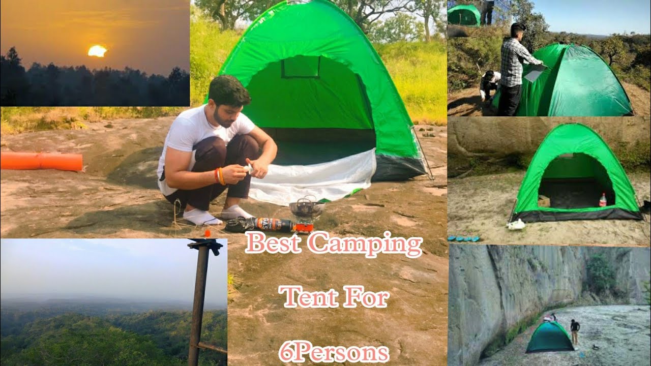 Best Tent 4Persons Camping Tent Unboxing And Installing Video With