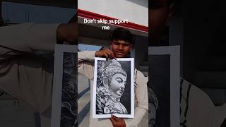 Lord Buddha Sketch Drawing ✨ Peaceful Pencil Art | Buddha Art for Japan & China