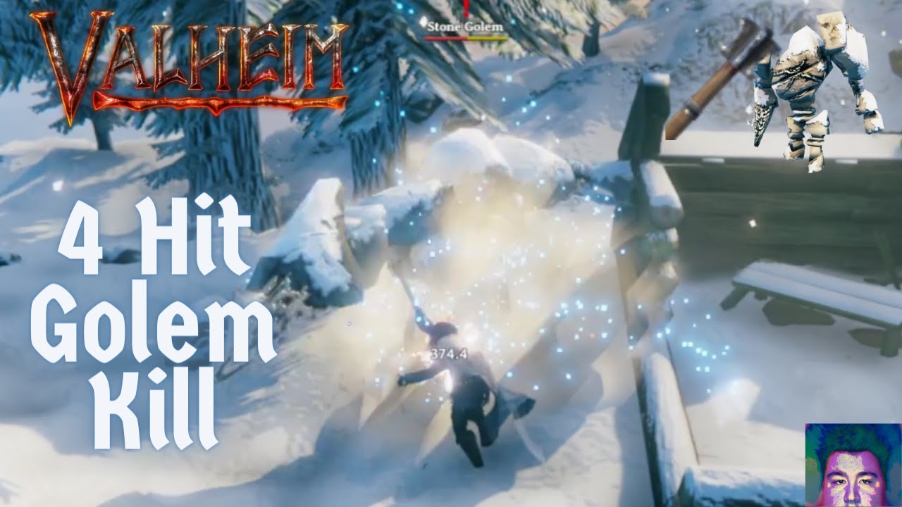 Valheim Stone Golem Speed Kill Iron Mace, Fenris Armor!!! YouTube