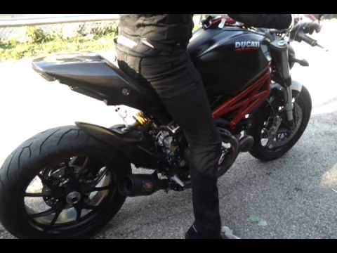 2011 Ducati Monster 796 With 1100 Evo Exhaust Youtube