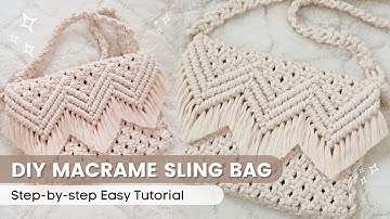 DIY Macrame Purse Sling Bag Easy Tutorial | Boho Bag