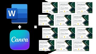 How to Make Multiple Certificate Using Microsoft Word with Canva