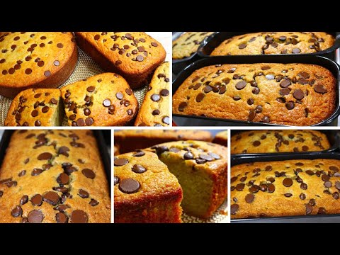 Massive Banana Cake Baking for Friends & Family   2 Methods Banana Cake Recipe with Chocolate chips