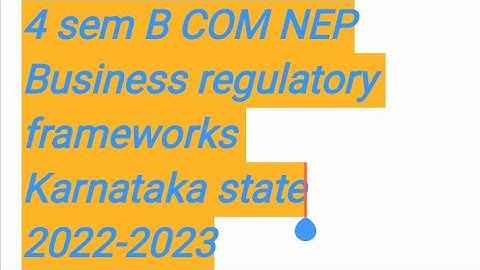 4 sem b com NEP business regulatory framework model question paper 2023‎@eedjoin 