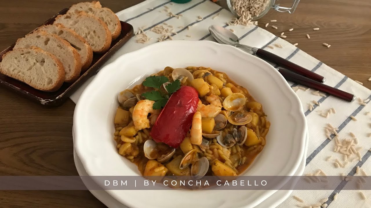 Gurullos con Choco, Chirlas y Langostinos