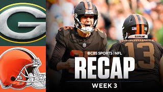 Andre Szmyt's GAME-WINNING FG helps Browns upset Packers at home | Game Recap