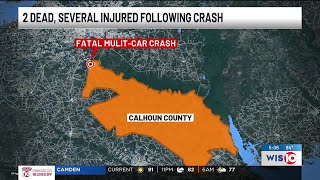 SCHP: 2 killed, 5 hurt after crash on I-26 in Calhoun County