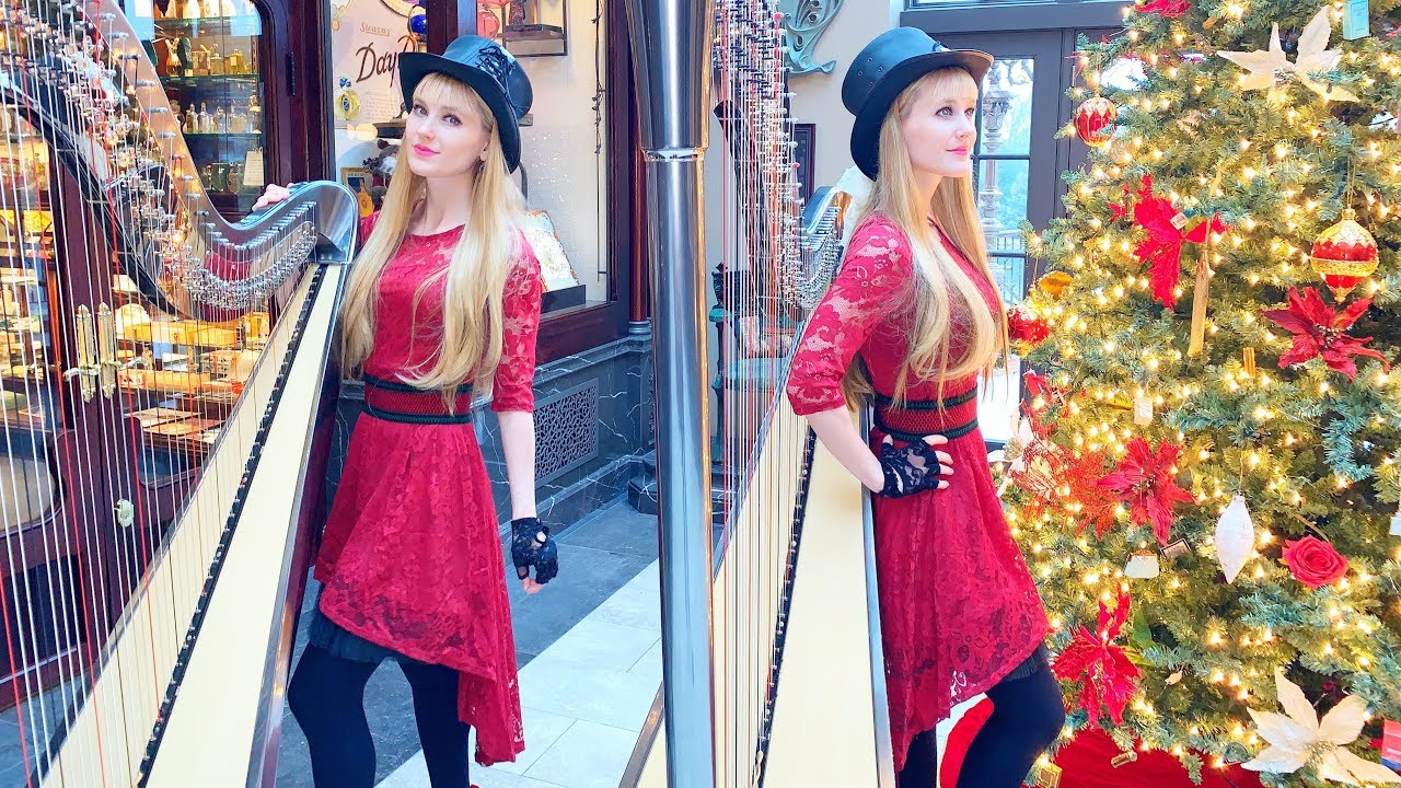 God Rest Ye Merry Gentlemen - Harp Twins (Camille and Kennerly)