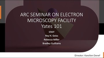 ARC Seminar Series: Electron Microscopy at the ARC