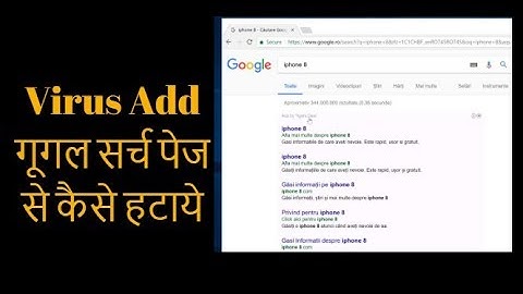 How To remove add from your google search page