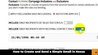 How to Send a Standard Marketing Email in Nexus