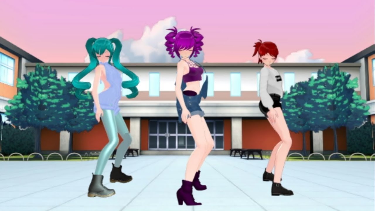 [MMD l YanSim l Kokona Saki & Yui] [Follow The Leader]