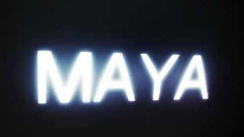 Maya Logo Animation, Dynamics particle
