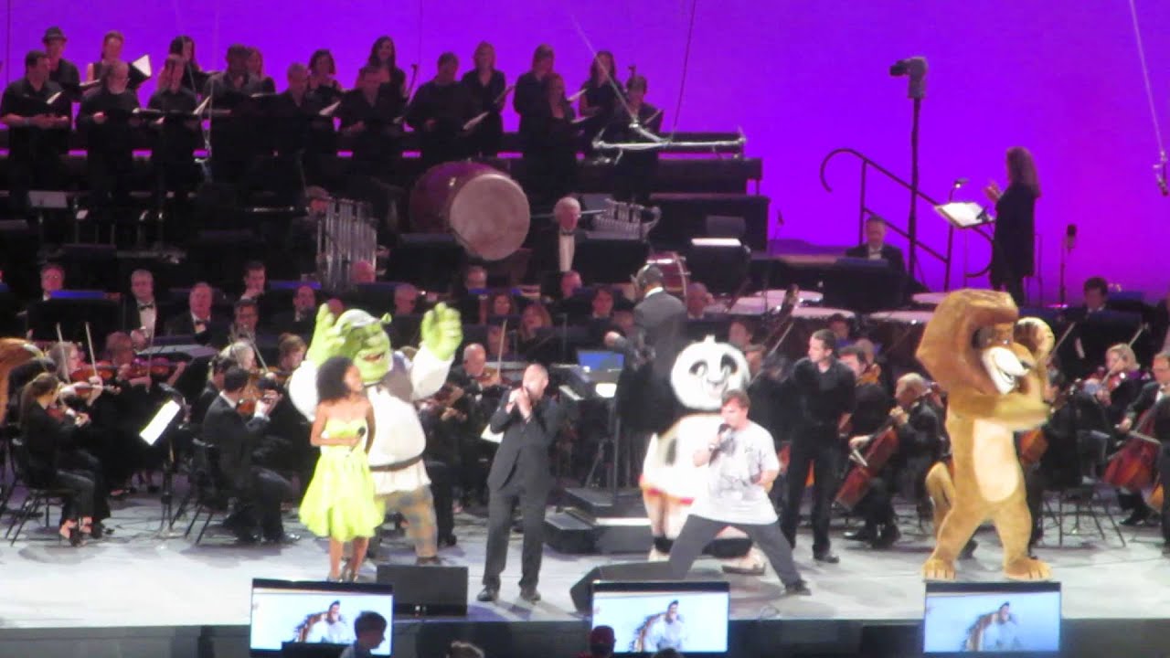 Jack Black hosts Dreamworks show at the Hollywood Bowl