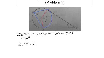 Geometry: Angle Properties of Circles (Problem 1)