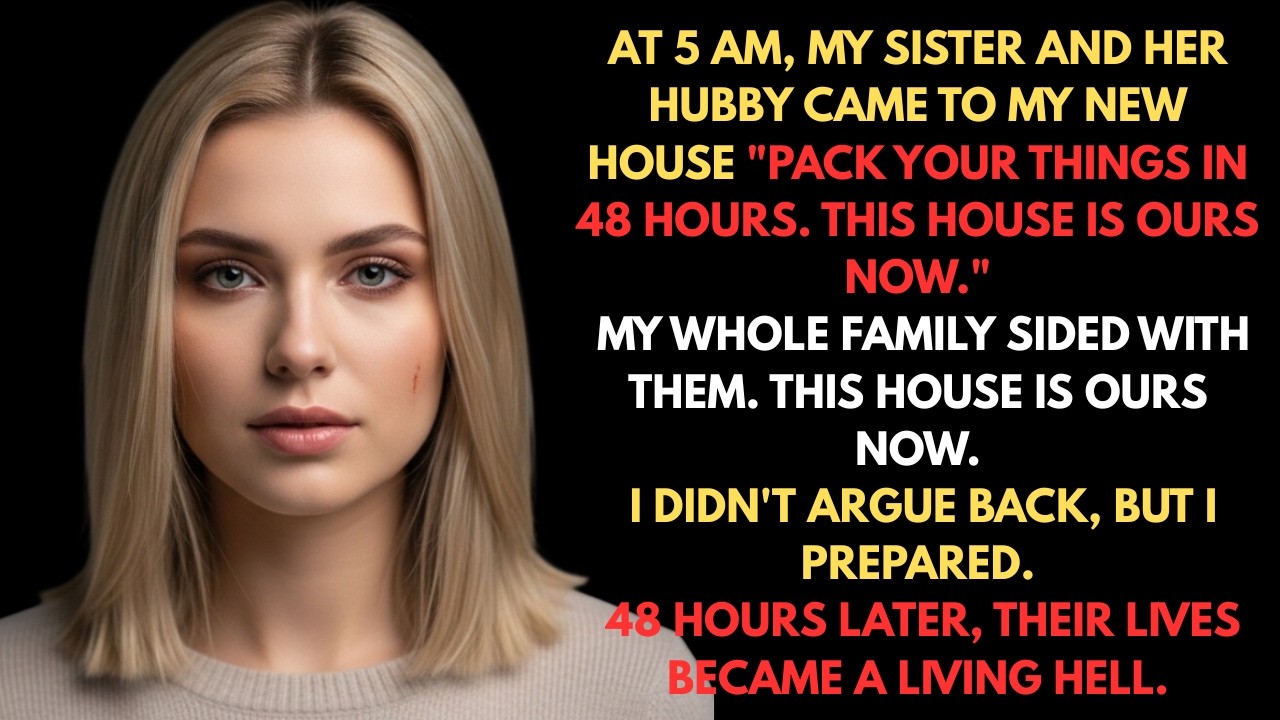 At 5 AM, my sister showed, 'Pack your things within 48 hours This house is ours now'