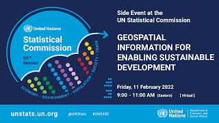 UNSC53 side event: Embracing Geospatial Information for Sustainable Development