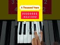 A Thousand Years (Piano Tutorial) #tiktok #shorts #fyp #music #viral