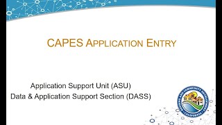 CAPES Application Entry Training screenshot 5