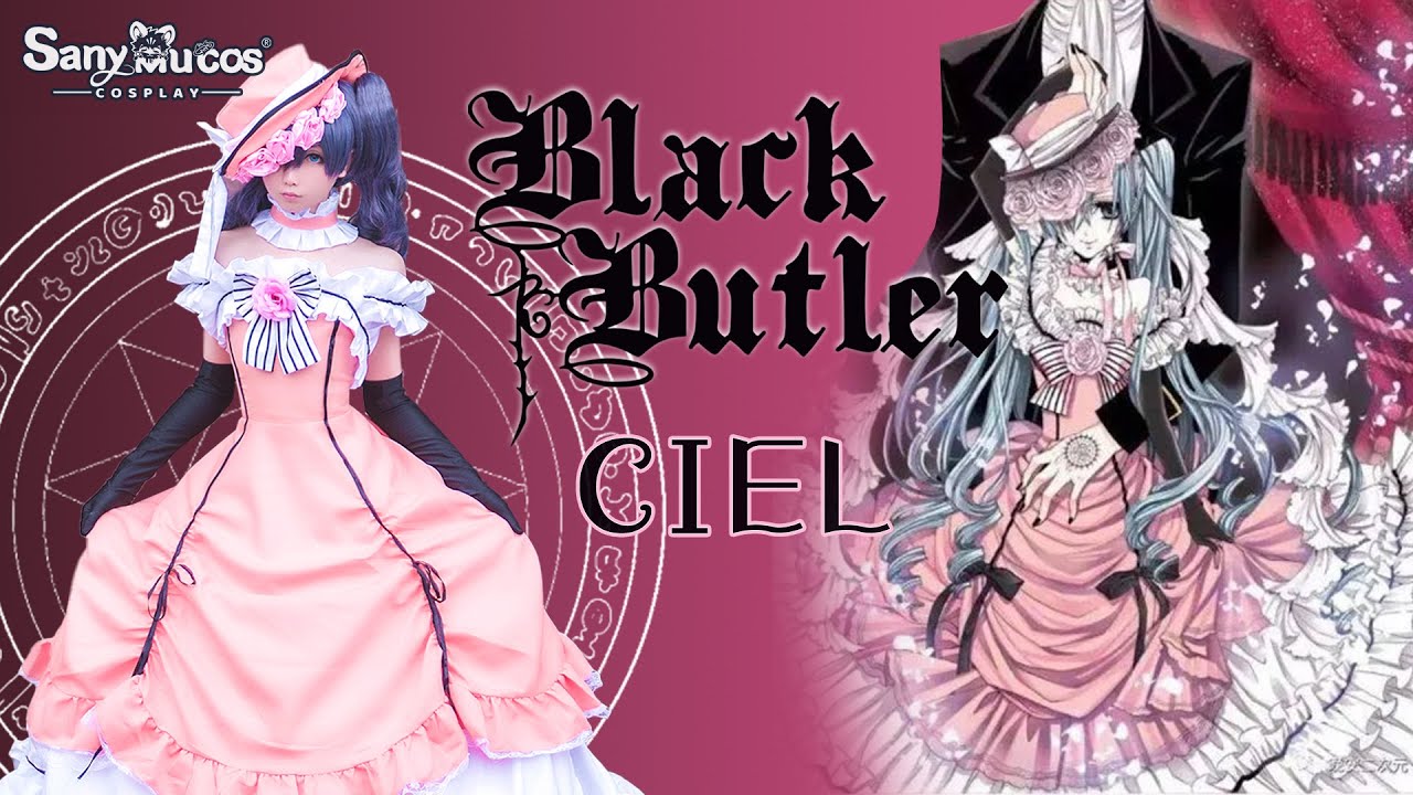 【SanyMuCos】Black Butler Ciel Phantomhive Lady Dress Cosplay Costume Premium Edition Detail Show