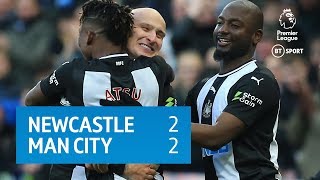 Newcastle Vs Man City 2-2 Premier League Highlights