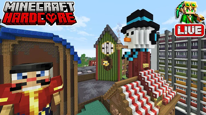 🔴 LIVE 🔴 Decorating for Christmas in my Hardcore Minecraft Forever World