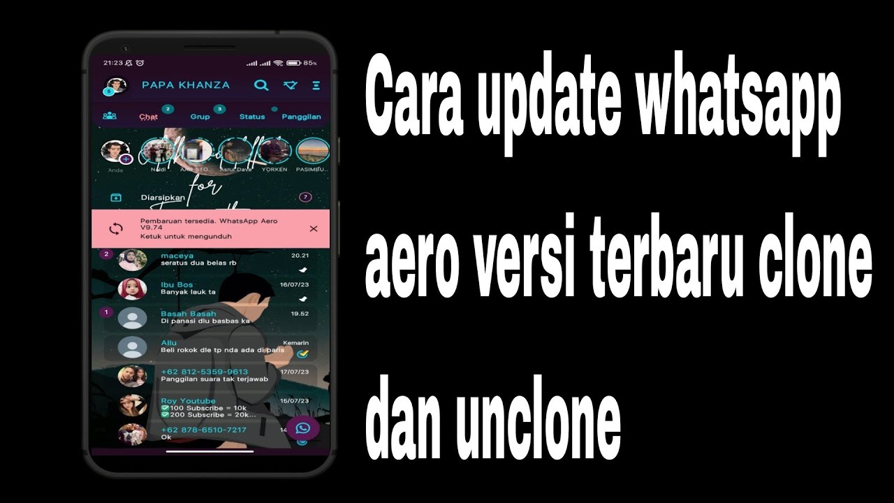 Cara Update Whatsapp Mod Aero Terbaru Wa Mod Aero V9.74