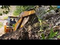 Deserted Mountain Narrow Road Excavation to Connecting Two Mountain Villages-JCB Video