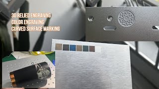 HITEC Fiber laser marking machine 3D deep relief engraving, color engraving, curved surface marking