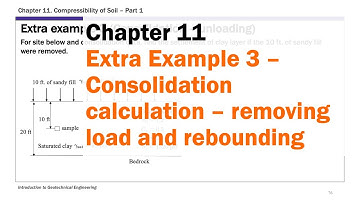 Chapter 11 Compressibility of Soil - Extra Example 3 Consolidation Calculation - Rebounding