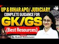 UP, Bihar APO/ Judiciary| How to Prepare GK/GS| Best Resources| Muskan Mam