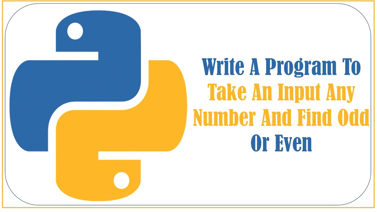 Write a program to take an input any number and check odd or even ...