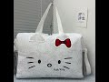 Cartoon cute single-shoulder large-capacity handbag, sports casual travel crossbody bag