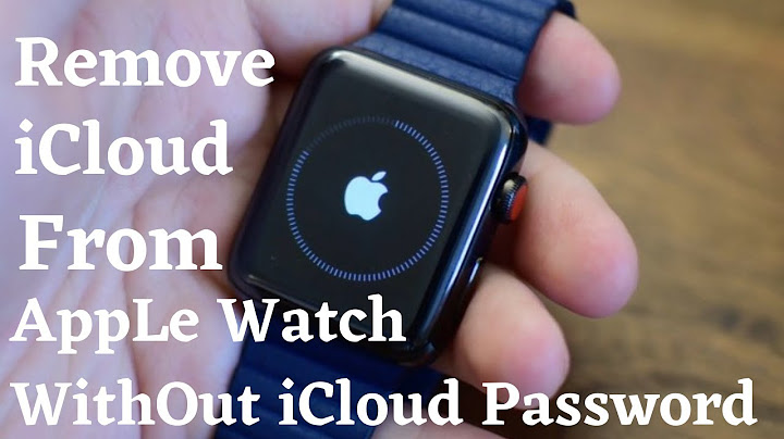 How to remove apple id from apple watch without password